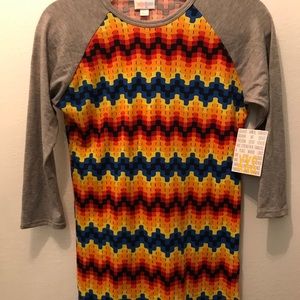 XXS LuLaRoe Randy baseball T